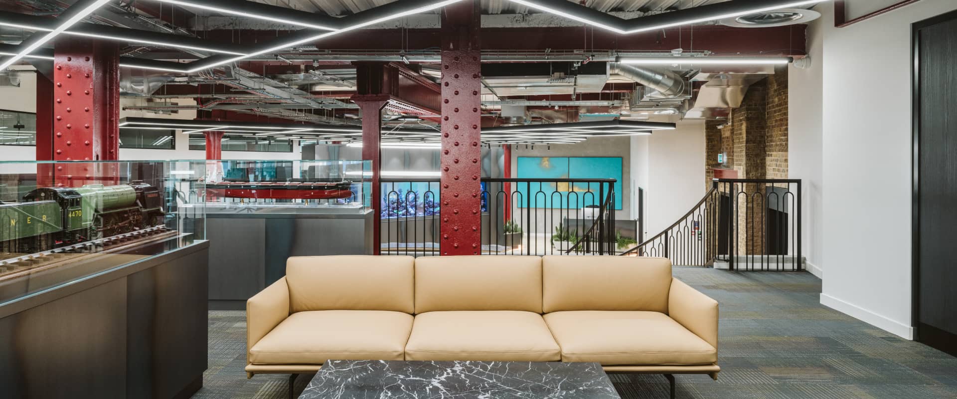 premium and modern office fit out for Javelin London by Cleo workspace design & build