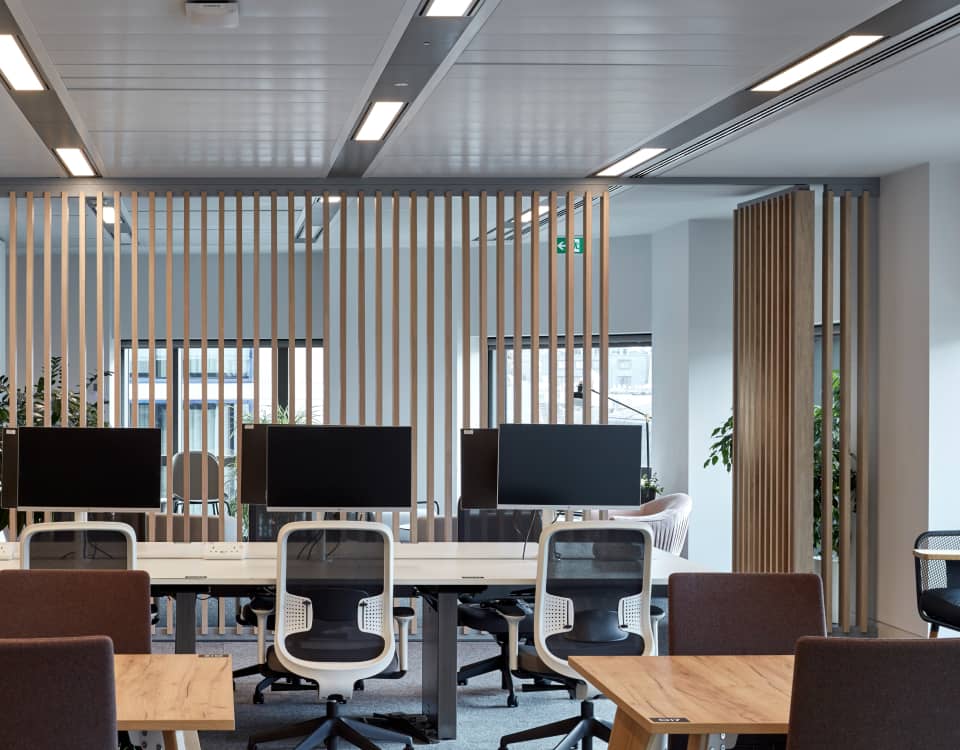 ergonomic and sustainable office design Hearst UK by Cleo workplace partner