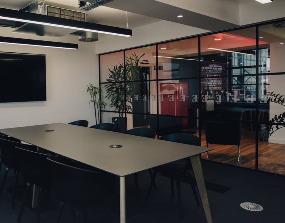 Rocket Entertainment Cleo Case Study -London Flexible Office Refurbishment - Communal Space - New meeting room